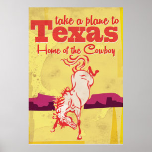 Poster de viagens Vintage Texas