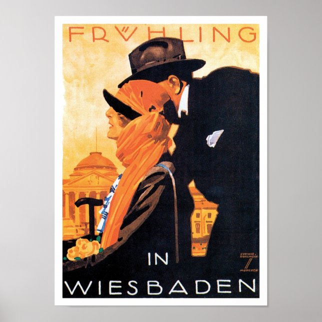 Poster de viagens Wiesbaden (Frente)