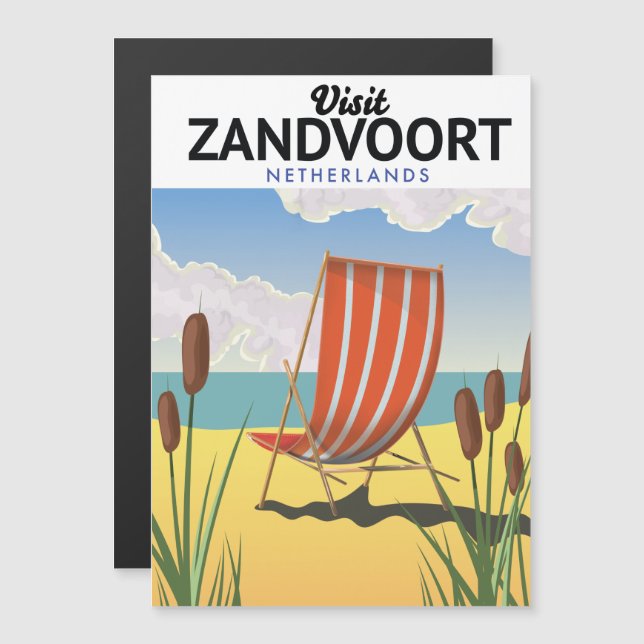 Poster de viagens Zandvoort Países Baixos (Frente/Verso)