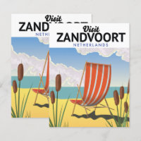 Poster de viagens Zandvoort Países Baixos