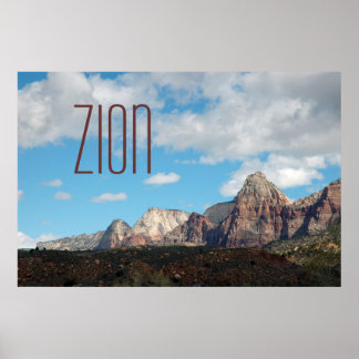 Poster de viagens Zion Shadows
