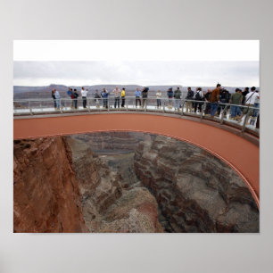 Poster de vidro de Skywalk do Grand Canyon