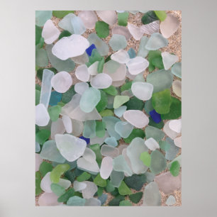 Poster de vidro marinho