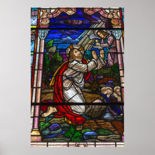 Poster de vidro retido