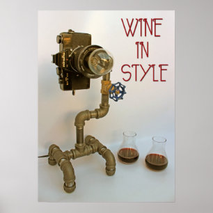 Poster De Vinho De Estilo!