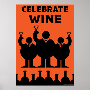 Poster de vinho espumante italiano Prosecco