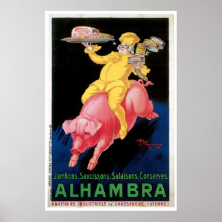 Poster de Vintage Alhambra a partir das 11h20