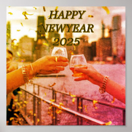 Poster de Vintage brilhante de ano para download