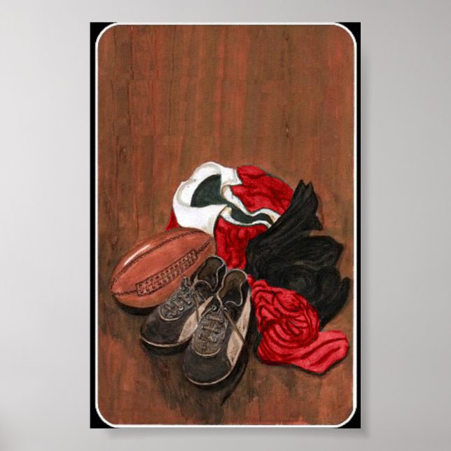 Poster de Vintage Rugby (Frente)