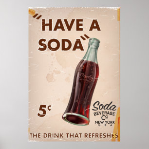 Poster de Vintage Soda