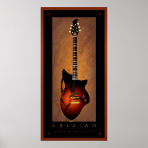 Poster de violão de arte grego KAKruger