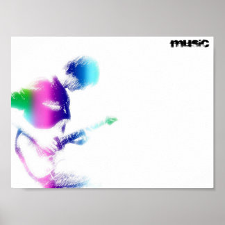 Poster de Violão de Música