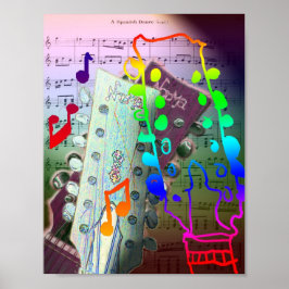 Poster de Violão e Música