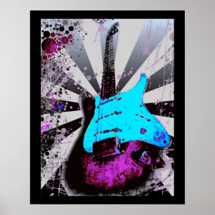 Poster de Violão Elétrico