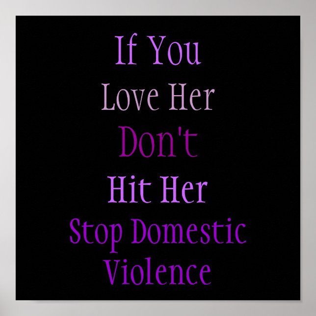 Poster de violência doméstica (Frente)