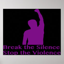 Poster de violência doméstica