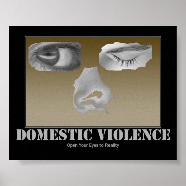 Poster de violência doméstica (Frente)