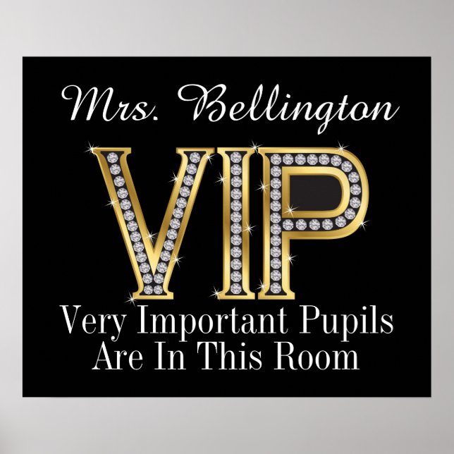 Poster de VIP do Professor Escolar por SRF (Frente)