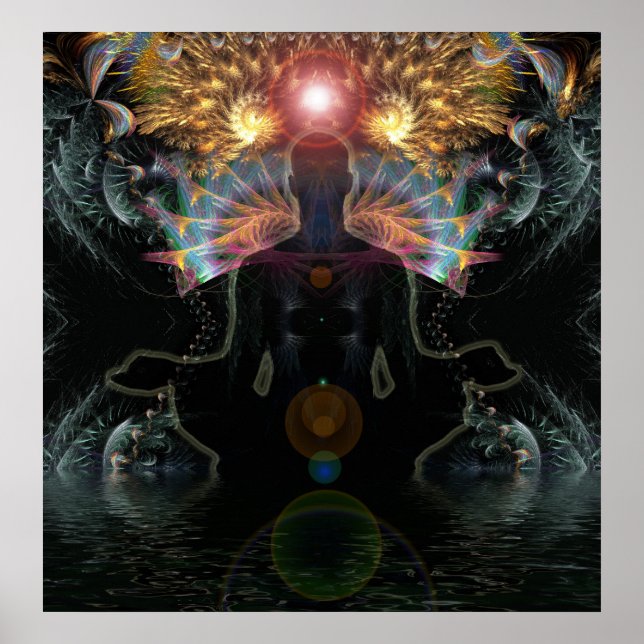 Poster de visões meditacionais (Frente)