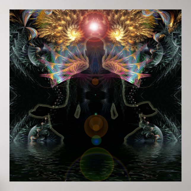 Poster de visões meditacionais (Frente)