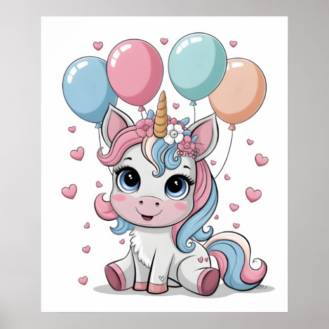 Poster de viveiro do Unicorn (Frente)