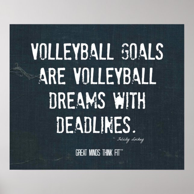 Poster de Voleibol 005 - Inspiração de Denim (Frente)