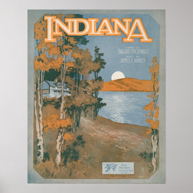 Póster De Volta A Casa Em Indiana (Frente)