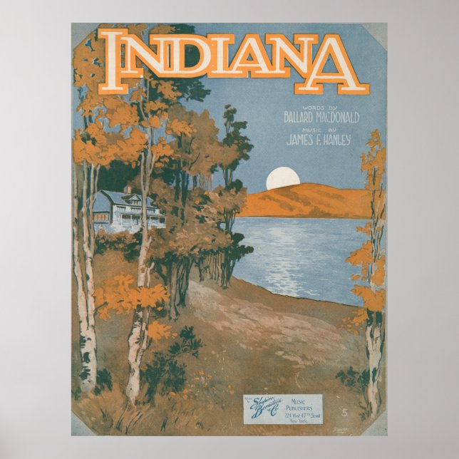 Póster De Volta A Casa Em Indiana (Frente)
