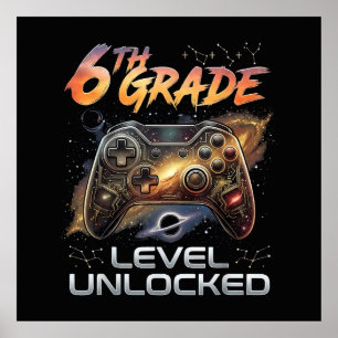 Poster De Volta à Escola 6º Ano Gamer Primeiro Dia de Aul