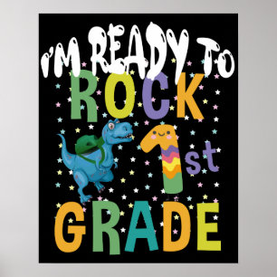 Poster De Volta à Escola Estou Pronto para Balançar 1ª Sé