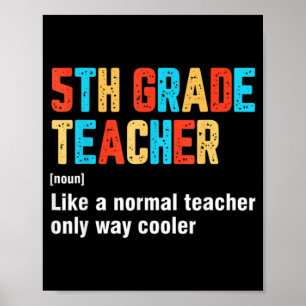Poster De Volta À Escola, Grau 5, Equipe De Professores, 
