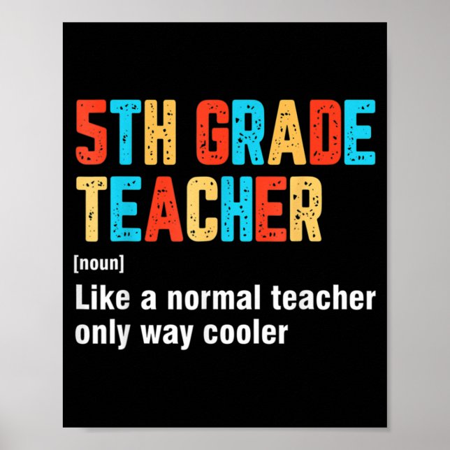 Poster De Volta À Escola, Grau 5, Equipe De Professores,  (Frente)