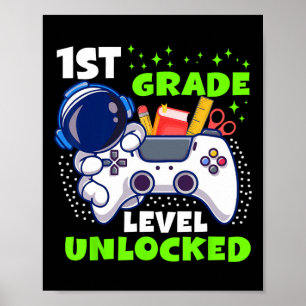 Poster De Volta à Escola Nível 1ª Série Desbloqueado Game