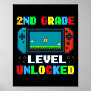 Poster De Volta à Escola Nível 2ª Série Desbloqueado Game