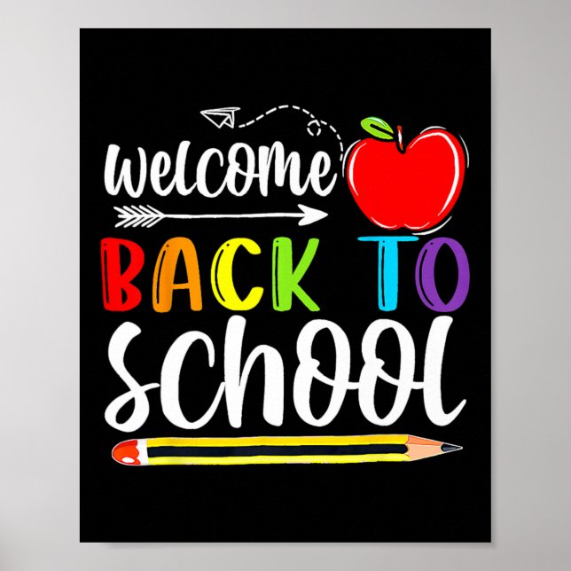 Poster De Volta À Escola No Primeiro Dia De Professores (Frente)