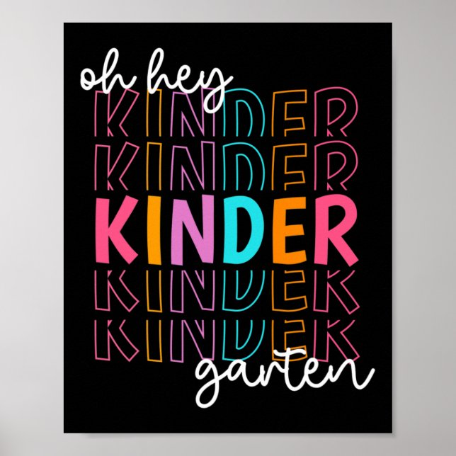 Poster De Volta À Escola Oh Ei Professores Do Jardim De I (Frente)