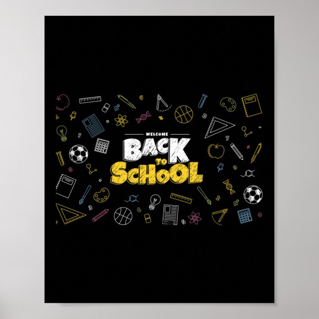 Poster De Volta À Faculdade Máscara Engraçado Professor E (Frente)