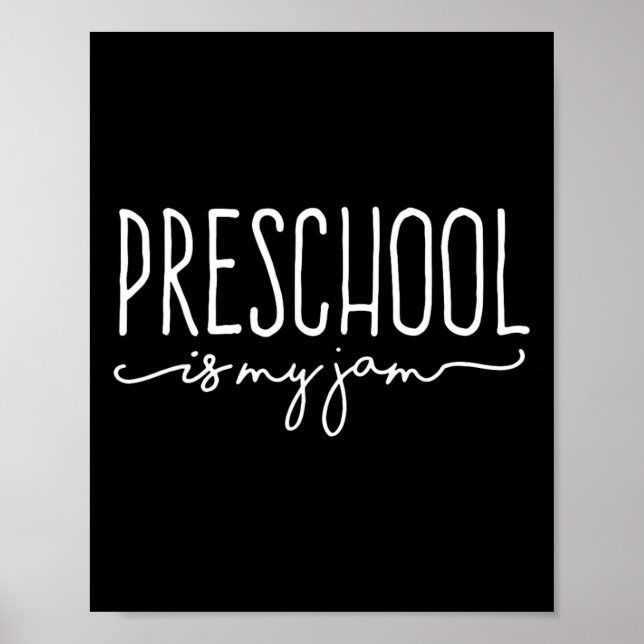 Poster De Volta À Pré-Escola Escola É O Meu Professores P (Frente)
