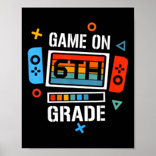 Poster De Volta Ao Jogo Da Escola Em Crianças Engraçadas