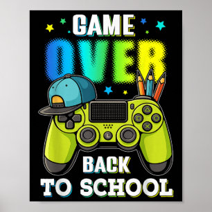 Poster De Volta Ao Jogo Da Escola Para Rapazes Jovens Jog