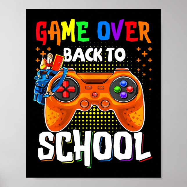 Poster De Volta Ao Jogo De Diversão Escolar Sobre Estudan (Frente)