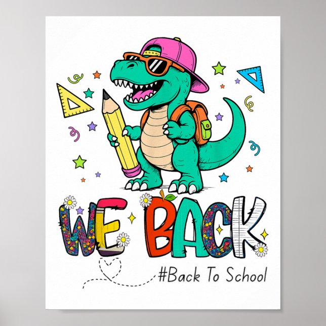 Poster De Volta Ao Primeiro Dia Da Escola Professores Din (Frente)