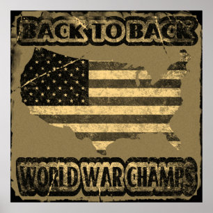 Poster De volta aos campeões traseiros da guerra mundial