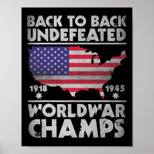 Poster De Volta Aos Inderrotados Campeões Da Guerra Mundi