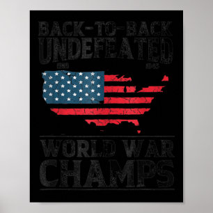Poster De Volta Aos Inderrotados Campeões Da Guerra Mundi