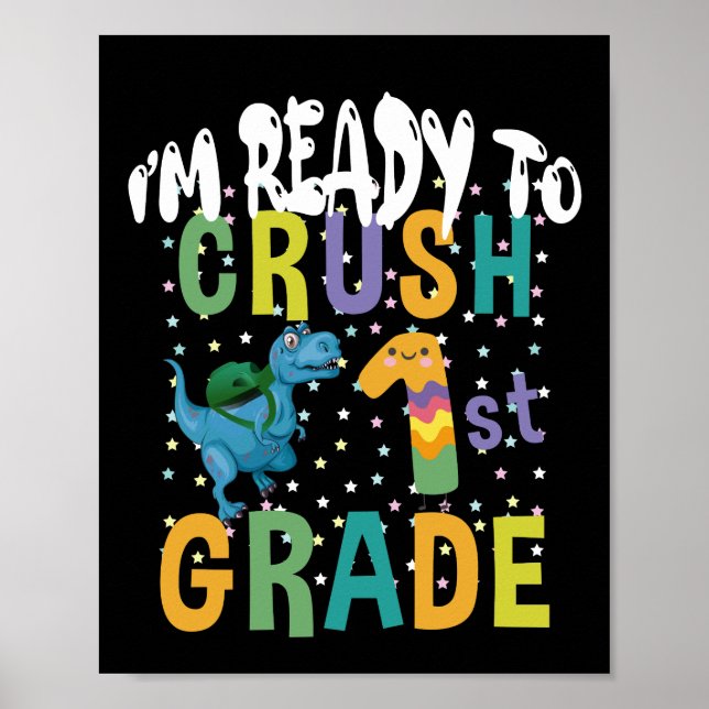 Poster De Volta às Aulas Estou Pronto Para Detonar o 1º A (Frente)