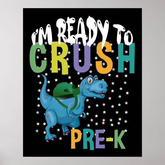 Poster De Volta às Aulas Estou Pronto Para Dominar Pré-Es (Frente)