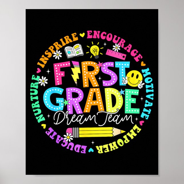 Poster De volta às aulas time dos sonhos professoras cria (Frente)