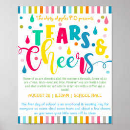 Poster de volta às lágrimas de café da manhã e aplausos