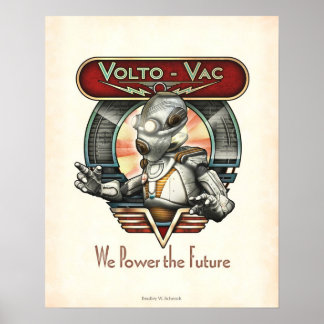 Poster de Volto-Vac Retro Robot (16x20")